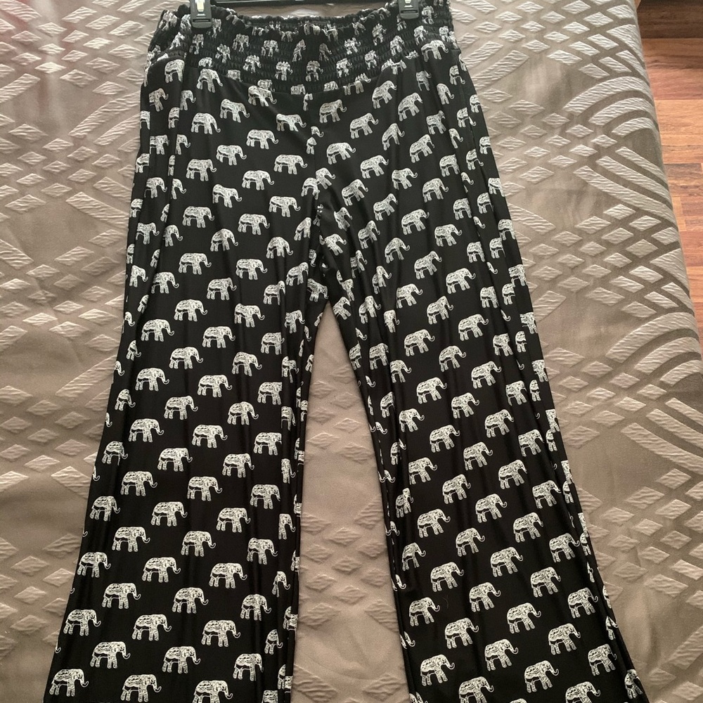 INC elephant design pants